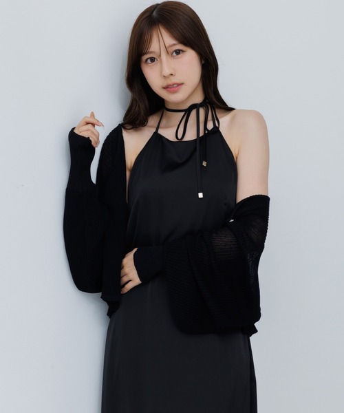 SENEE サテンキャミワンピース satin cami onepiece (サテンキャミワンピース)（ワンピース