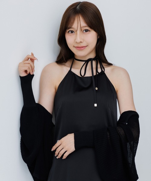 SENEE satin cami onepiece サテンキャミワンピース satin cami onepiece (サテンキャミワンピース)（ワンピース
