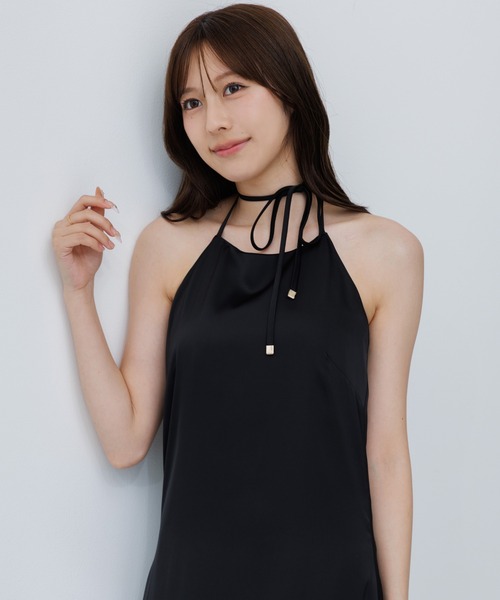 satin cami onepiece (サテンキャミワンピース)（ワンピース