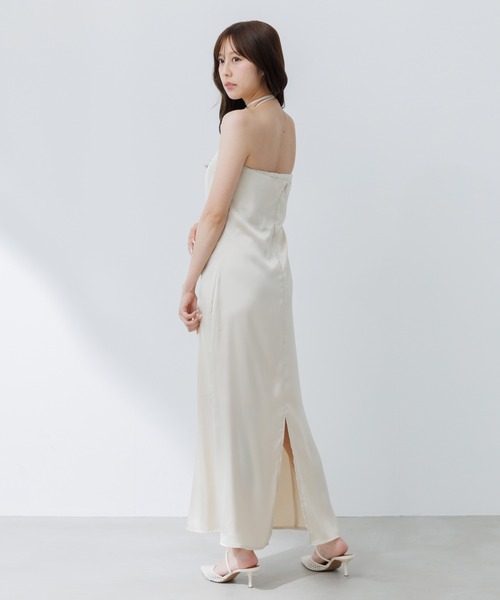 SENEE サテンキャミワンピース　M satin cami onepiece (サテンキャミワンピース)（ワンピース