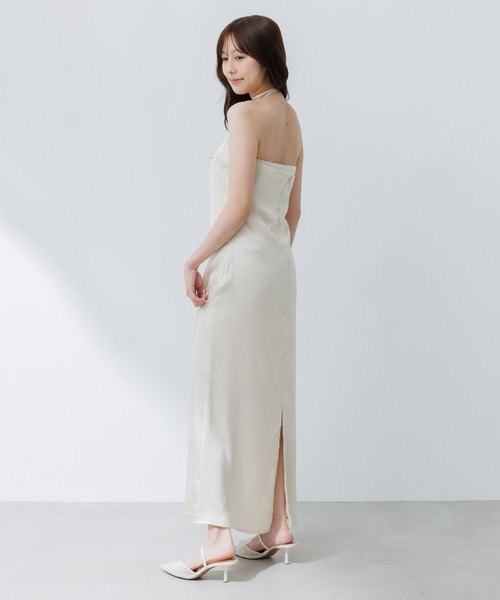SENEE サテンキャミワンピース satin cami onepiece (サテンキャミワンピース)（ワンピース