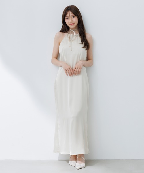 SENEE サテンキャミワンピース satin cami onepiece (サテンキャミワンピース)（ワンピース