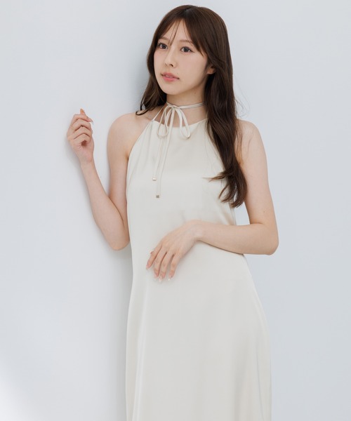 satin cami onepiece (サテンキャミワンピース)（ワンピース