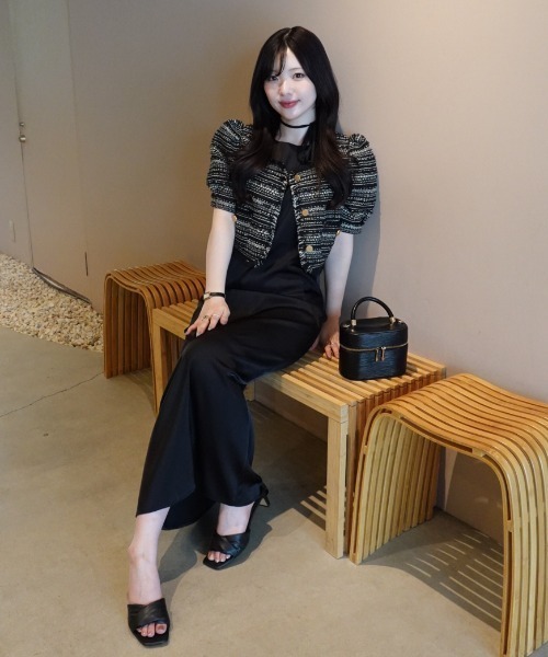 satin cami onepiece (サテンキャミワンピース)（ワンピース