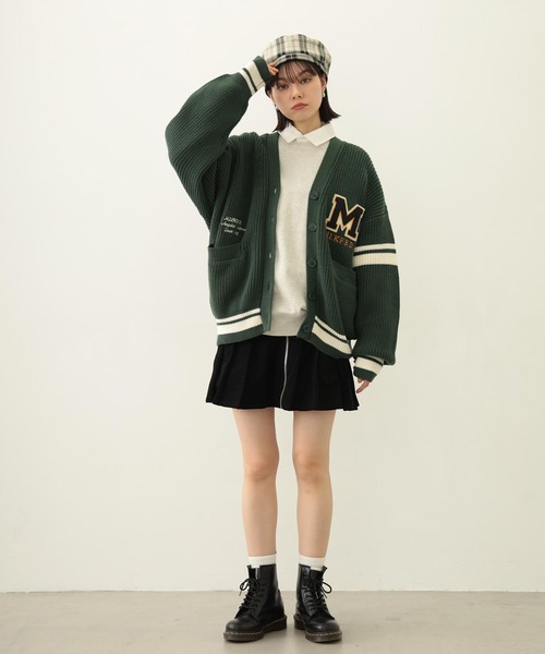 MILKFED.（ミルクフェド）の「LOGO PLAID BERET（ハンチング/ベレー帽・レディース・ホワイト/ベージュ/イエロー・ONE SIZE）」の9枚目の写真