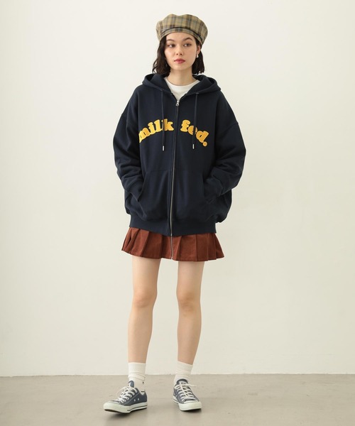 MILKFED.（ミルクフェド）の「LOGO PLAID BERET（ハンチング/ベレー帽・レディース・ホワイト/ベージュ/イエロー・ONE SIZE）」の13枚目の写真