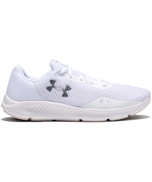 UNDER ARMOUR（アンダーアーマー）の「UAチャージド パスート3（ランニング/メンズ）（スニーカー・メンズ・グレー系その他・25.5cm/26.5cm/27.5cm/28.5cm/30.0cm/25.0cm/26.0cm/27.0cm/28.0cm/29.0cm）」の2枚目の写真