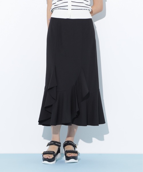 JILL by JILL STUART(ジルバイジルスチュアート)の「◇ラッフルマーメイドスカート(スカート・レディース・ベージュ/ラベンダー/ブラック・FREE)」の22枚目の写真