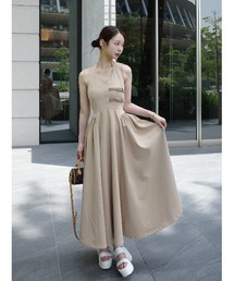 darich レーシーティアードロングドレス ダーリッチ Darich レーシーティアードロングドレス （グレー