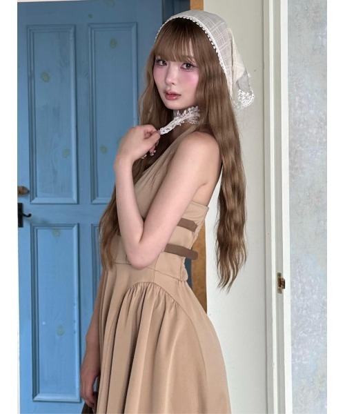 Darich(ダーリッチ)の「ホルターボリュームフレアロングワンピース(ワンピース・レディース・グレー/ブラック/ベージュ・FREE/FS)」の15枚目の写真