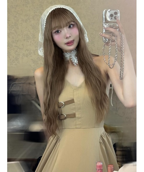 Darich(ダーリッチ)の「ホルターボリュームフレアロングワンピース(ワンピース・レディース・グレー/ブラック/ベージュ・FREE/FS)」の18枚目の写真