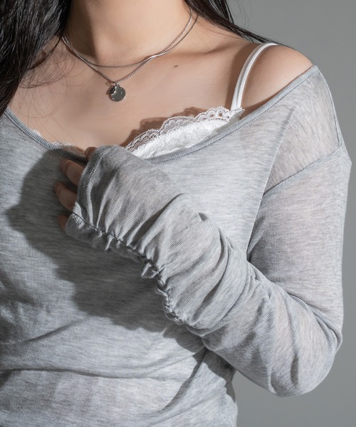 apres jour mignon(アプレジュールミニョン)の「【apresjour mignon×ARIAZ】裾レースカップ付きキャミソール(キャミソール・レディース・オフホワイト・ONESIZE)」の2枚目の写真