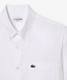 【オールド ラコステ】麻リネン 文字ワニロゴ サマーニット ポロシャツ 白. LACOSTE(ラコステ)アイテム一覧 | ブランド古着を扱うリユース