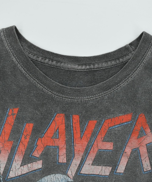 VINTAGE（ヴィンテージ）の「【USED】“SLAYER” バンド Tシャツ（Tシャツ/カットソー・メンズ・ブラック・LARGE）」の4枚目の写真