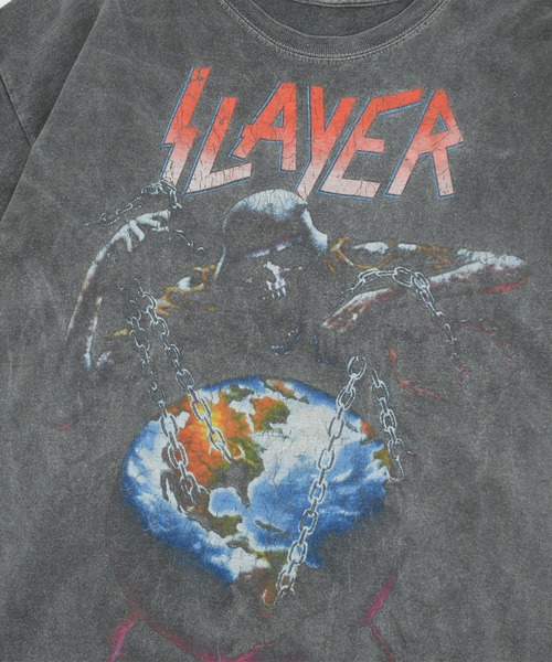 VINTAGE（ヴィンテージ）の「【USED】“SLAYER” バンド Tシャツ（Tシャツ/カットソー・メンズ・ブラック・LARGE）」の2枚目の写真