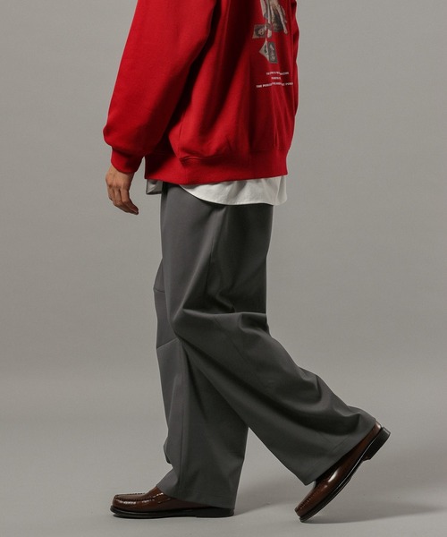 RAGEBLUE(レイジブルー)の「PEツイルバレルレッグパンツ(スラックス・メンズ・ブラック/グレー/ベージュ・LARGE/MEDIUM/SMALL)」の14枚目の写真