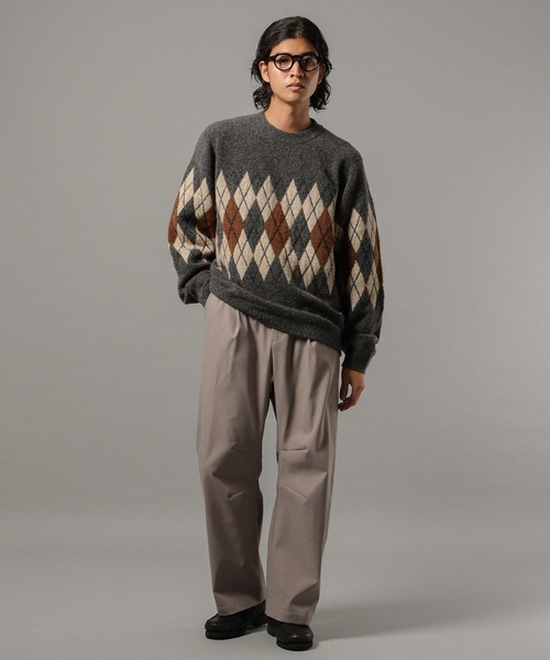 RAGEBLUE(レイジブルー)の「PEツイルバレルレッグパンツ(スラックス・メンズ・ブラック/グレー/ベージュ・LARGE/MEDIUM/SMALL)」の15枚目の写真