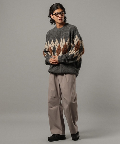 RAGEBLUE(レイジブルー)の「PEツイルバレルレッグパンツ(スラックス・メンズ・ブラック/グレー/ベージュ・LARGE/MEDIUM/SMALL)」の16枚目の写真