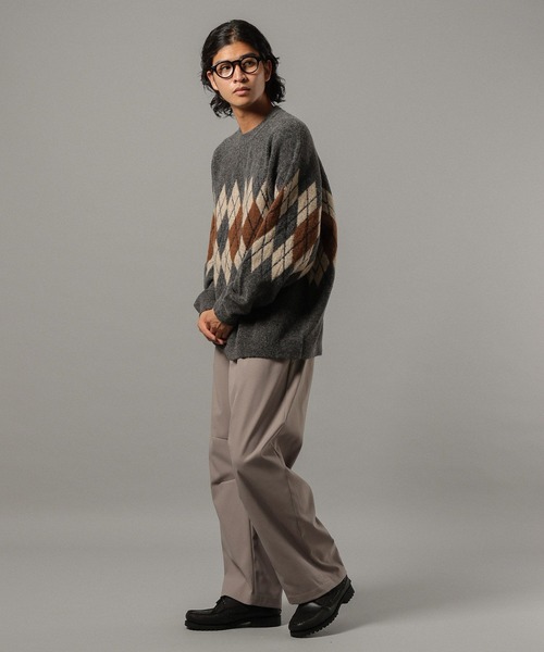 RAGEBLUE(レイジブルー)の「PEツイルバレルレッグパンツ(スラックス・メンズ・ブラック/グレー/ベージュ・LARGE/MEDIUM/SMALL)」の17枚目の写真