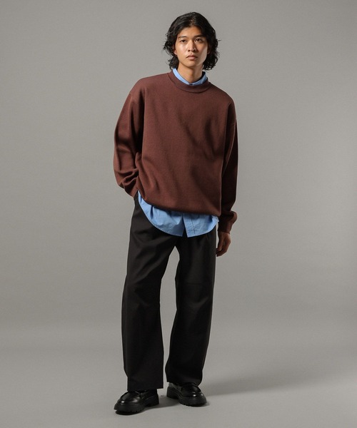 RAGEBLUE(レイジブルー)の「PEツイルバレルレッグパンツ(スラックス・メンズ・ブラック/グレー/ベージュ・LARGE/MEDIUM/SMALL)」の5枚目の写真