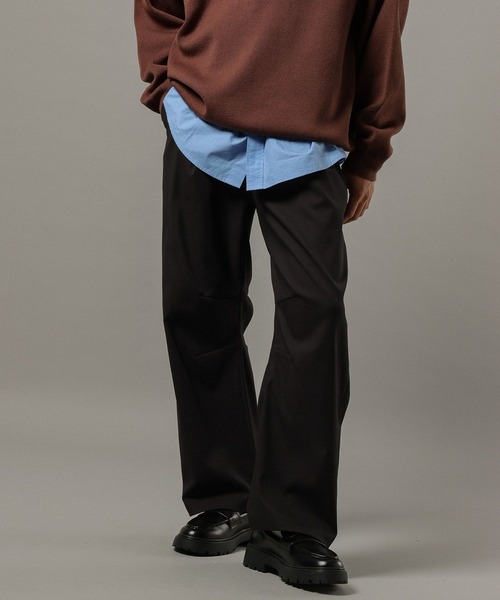 RAGEBLUE(レイジブルー)の「PEツイルバレルレッグパンツ(スラックス・メンズ・ブラック/グレー/ベージュ・LARGE/MEDIUM/SMALL)」の7枚目の写真