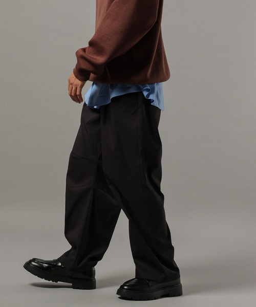RAGEBLUE(レイジブルー)の「PEツイルバレルレッグパンツ(スラックス・メンズ・ブラック/グレー/ベージュ・LARGE/MEDIUM/SMALL)」の9枚目の写真