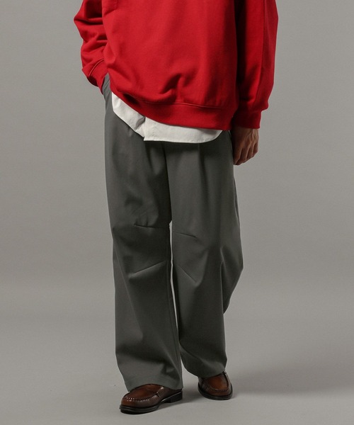 RAGEBLUE(レイジブルー)の「PEツイルバレルレッグパンツ(スラックス・メンズ・ブラック/グレー/ベージュ・LARGE/MEDIUM/SMALL)」の13枚目の写真