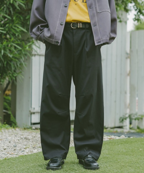 RAGEBLUE(レイジブルー)の「PEツイルバレルレッグパンツ(スラックス・メンズ・ブラック/グレー/ベージュ・LARGE/MEDIUM/SMALL)」の21枚目の写真