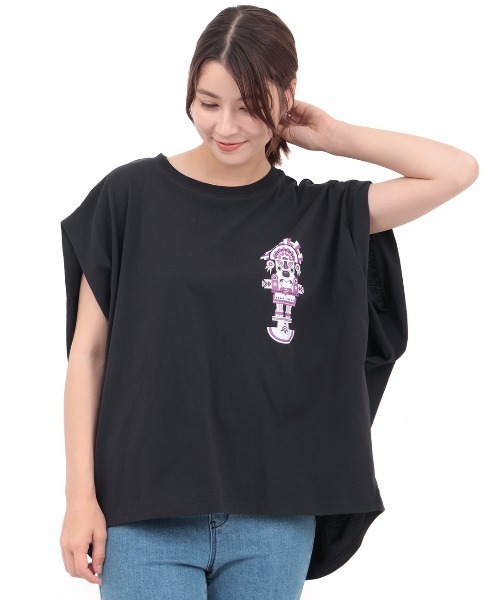チチカカ(チチカカ)の「トゥーミプリントプルオーバー(Tシャツ/カットソー・レディース・レッド/ホワイト/ブラック・FREE)」の10枚目の写真