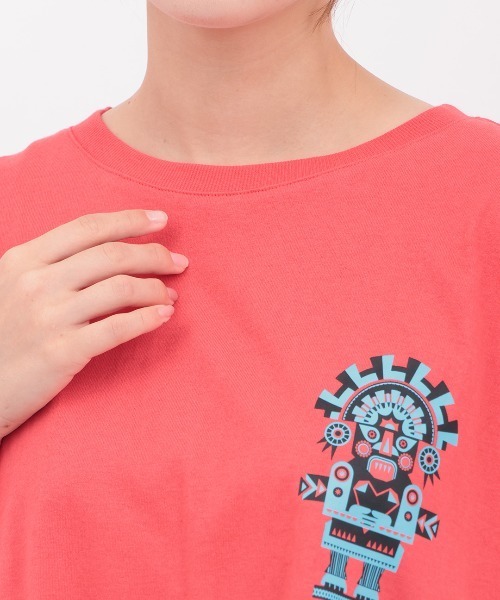チチカカ(チチカカ)の「トゥーミプリントプルオーバー(Tシャツ/カットソー・レディース・レッド/ホワイト/ブラック・FREE)」の14枚目の写真