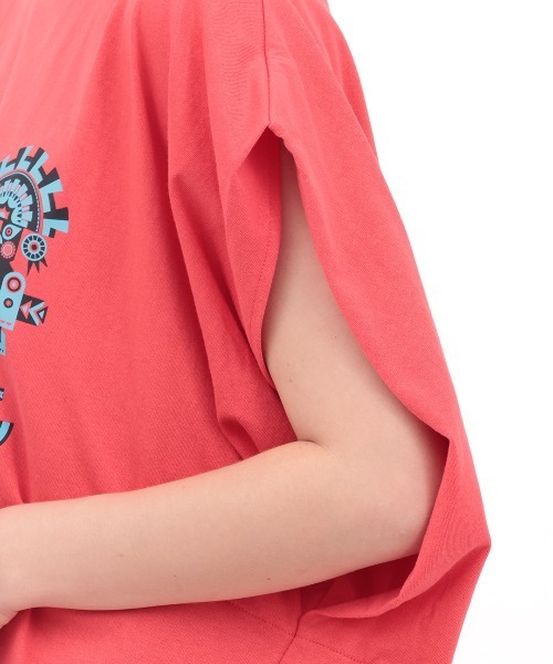 チチカカ(チチカカ)の「トゥーミプリントプルオーバー(Tシャツ/カットソー・レディース・レッド/ホワイト/ブラック・FREE)」の15枚目の写真