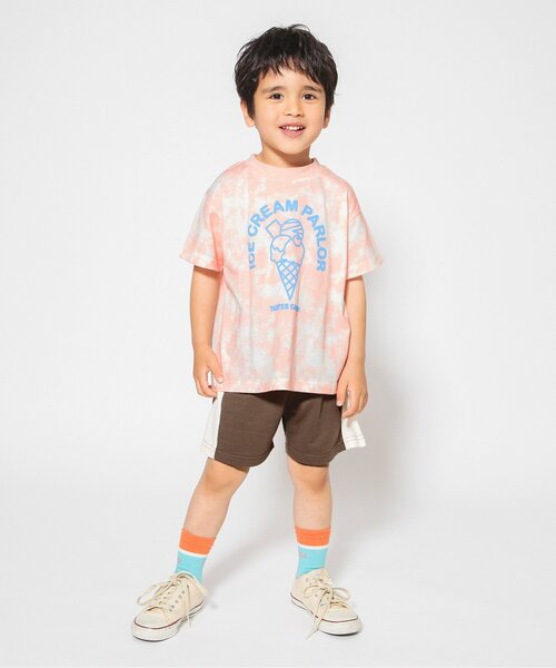 BREEZE（ブリーズ）の「【WEB限定/ジュニア対応】ラインカットソーパンツ（その他パンツ・キッズ・ブラウン/ピンク/イエロー/ネイビー・110/100/90/80/140/130/120）」の5枚目の写真