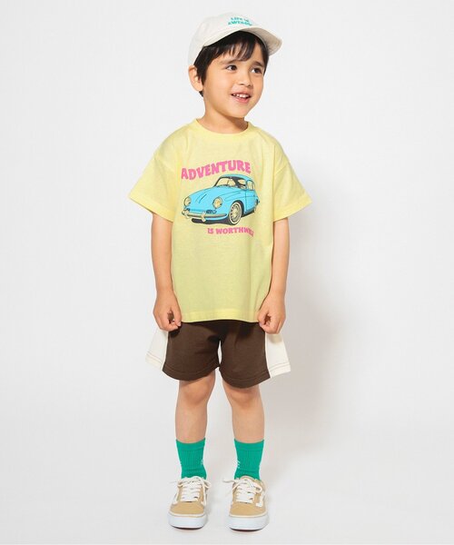 BREEZE（ブリーズ）の「【WEB限定/ジュニア対応】ラインカットソーパンツ（その他パンツ・キッズ・ブラウン/ピンク/イエロー/ネイビー・110/100/90/80/140/130/120）」の7枚目の写真