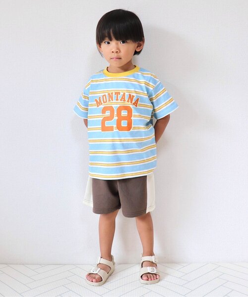 BREEZE（ブリーズ）の「【WEB限定/ジュニア対応】ラインカットソーパンツ（その他パンツ・キッズ・ブラウン/ピンク/イエロー/ネイビー・110/100/90/80/140/130/120）」の8枚目の写真