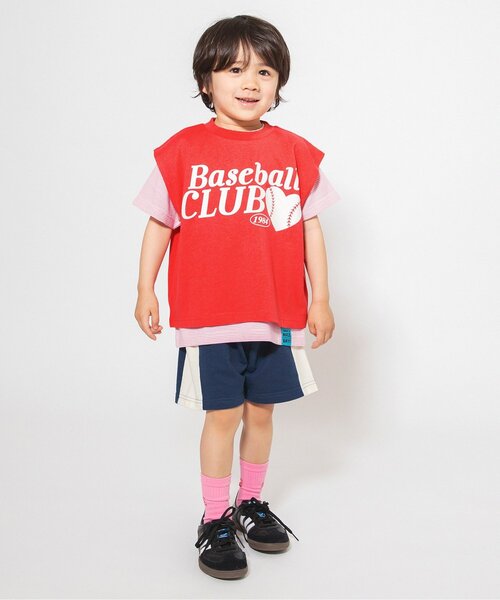 BREEZE（ブリーズ）の「【WEB限定/ジュニア対応】ラインカットソーパンツ（その他パンツ・キッズ・ブラウン/ピンク/イエロー/ネイビー・110/100/90/80/140/130/120）」の9枚目の写真