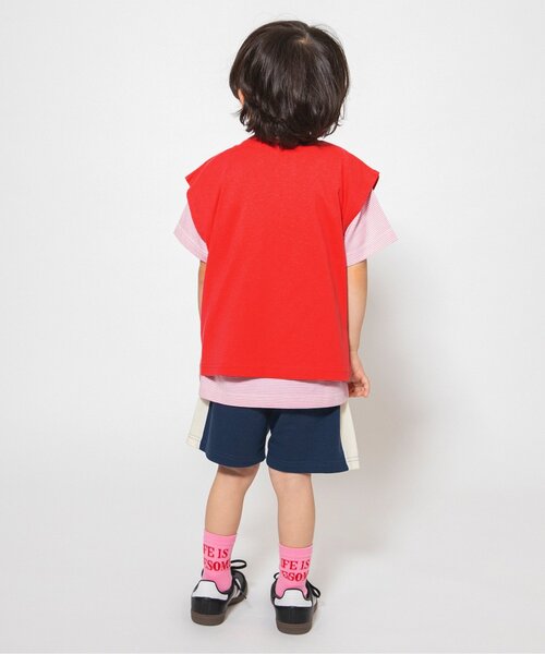 BREEZE（ブリーズ）の「【WEB限定/ジュニア対応】ラインカットソーパンツ（その他パンツ・キッズ・ブラウン/ピンク/イエロー/ネイビー・110/100/90/80/140/130/120）」の10枚目の写真