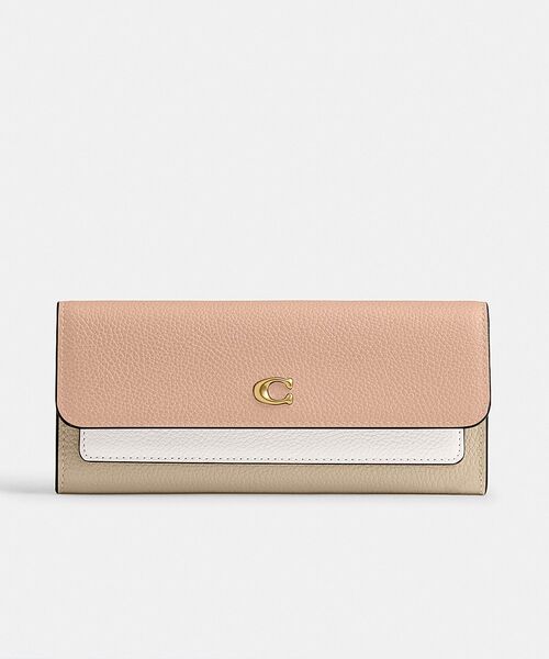 【COACH】ミラ ロング フラップ ウォレット・カラーブロック COACH｜【公式】ミラ ロング フラップ ウォレット・カラー
