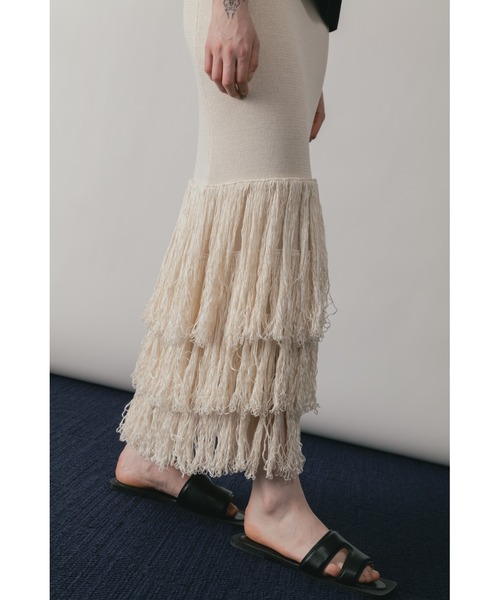 セール】FRINGE KNIT SKIRT（スカート）｜CINOH（チノ）の