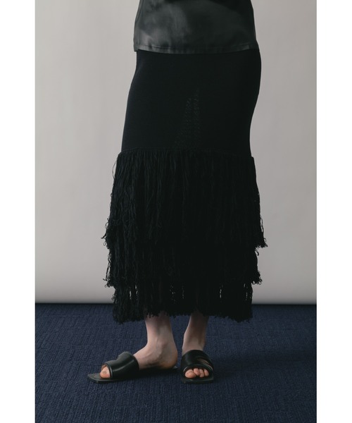 FRINGE KNIT SKIRT（スカート）｜CINOH（チノ）のファッション