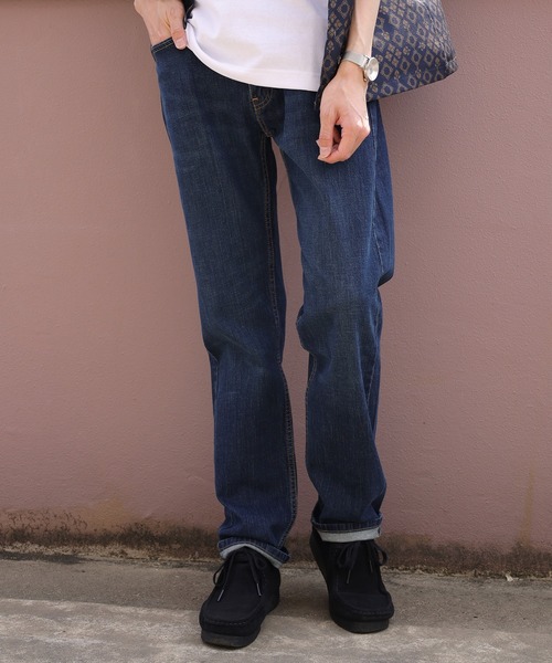 Levi's（リーバイス）の「【74】【Levi’s/リーバイス】505 レギュラーストレート ストレッチ　5ポケット デニム/505 REGULAR STRAIGHT STRETCH DENIM/ジーンズ【ウォッシュ加工】（デニムパンツ・メンズ・インディゴブルー/ダークインディゴブルー/ブルー/ライトブルー・32inch/33inch/34inch/29inch/30inch/31inch/36inch/28inch）」の8枚目の写真