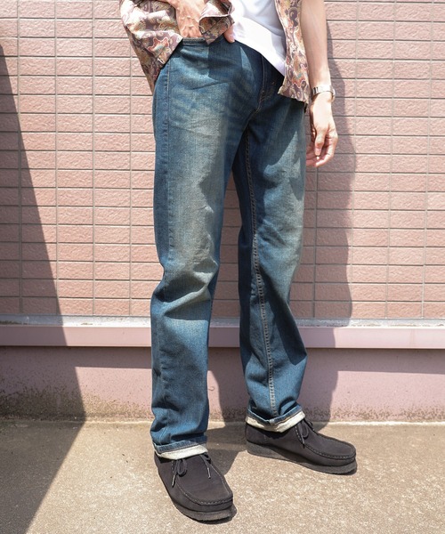 Levi's（リーバイス）の「【74】【Levi’s/リーバイス】505 レギュラーストレート ストレッチ　5ポケット デニム/505 REGULAR STRAIGHT STRETCH DENIM/ジーンズ【ウォッシュ加工】（デニムパンツ・メンズ・インディゴブルー/ダークインディゴブルー/ブルー/ライトブルー・32inch/33inch/34inch/29inch/30inch/31inch/36inch/28inch）」の12枚目の写真