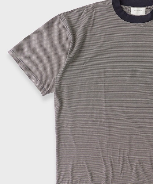 FLISTFIA(フリストフィア)の「FLISTFIA/フリストフィア Loose Fit Crew Neck T-Shirts Tシャツ 夏服(Tシャツ/カットソー・メンズ・ネイビー・1/4/3)」の4枚目の写真
