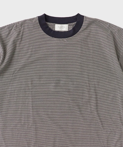 FLISTFIA(フリストフィア)の「FLISTFIA/フリストフィア Loose Fit Crew Neck T-Shirts Tシャツ 夏服(Tシャツ/カットソー・メンズ・ネイビー・1/4/3)」の5枚目の写真