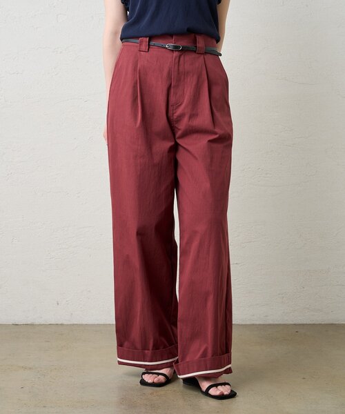 SHENERY（シーナリー）の「《旬のコーデに》ミリタリーパンツ（その他パンツ・レディース・ボルドー/カーキ・38/36）」の2枚目の写真