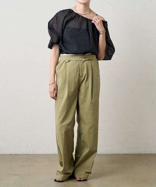 SHENERY（シーナリー）の「《旬のコーデに》ミリタリーパンツ（その他パンツ・レディース・ボルドー/カーキ・38/36）」の3枚目の写真