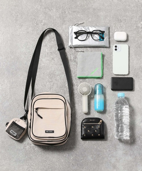 niko and...（ニコアンド）の「オリジナル撥水ポーチ付きショルダーバッグ（ショルダーバッグ・レディース・ブラック/アイボリー/グリーン/オレンジ・0）」の7枚目の写真