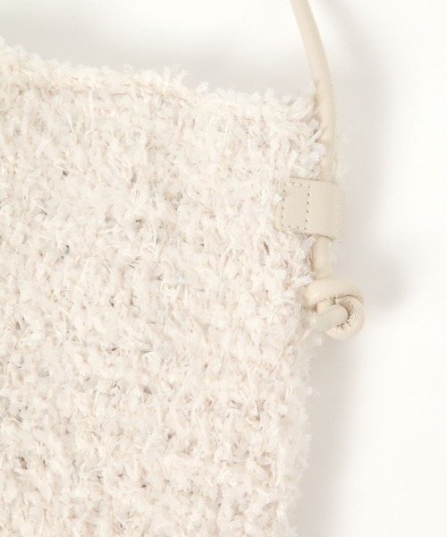 studio CLIP（スタディオクリップ）の「ファンシーヤーンお散歩ショルダー（ショルダーバッグ・レディース・ピンク/グリーン/オフホワイト/ブラック・FREE）」の15枚目の写真