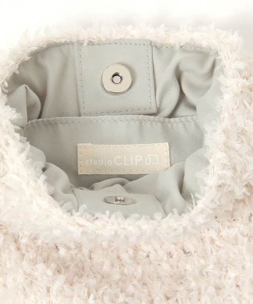 studio CLIP（スタディオクリップ）の「ファンシーヤーンお散歩ショルダー（ショルダーバッグ・レディース・ピンク/グリーン/オフホワイト/ブラック・FREE）」の16枚目の写真