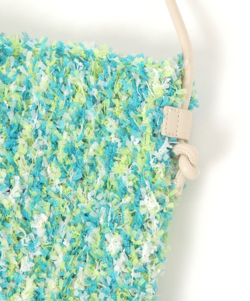 studio CLIP（スタディオクリップ）の「ファンシーヤーンお散歩ショルダー（ショルダーバッグ・レディース・ピンク/グリーン/オフホワイト/ブラック・FREE）」の19枚目の写真