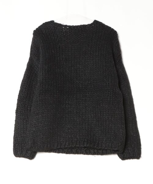 LI HUA(リーファー)の「【PH1】【LI HUA】LOW GAGE KNIT PULLOVER EOM-7719-B(ニット/セーター・レディース・ブラック・38)」の10枚目の写真